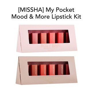 Set son Missha My Pocket Mood & More Lipstick Kit. Set 6 son mini