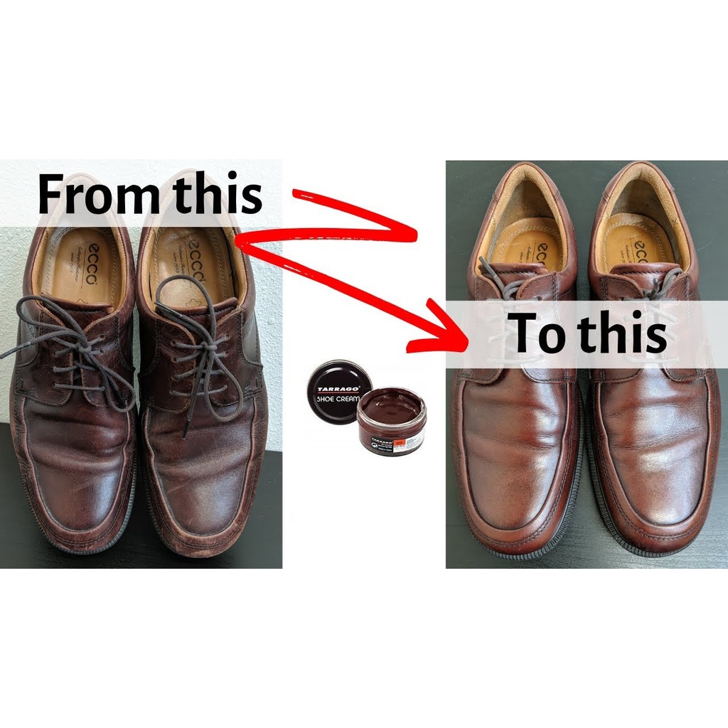 Xi Kem Đánh Giày Tarrago Shoe Cream - Xi Đánh Bóng, Dưỡng Giầy Da, Túi Áo Da- Made in Spain