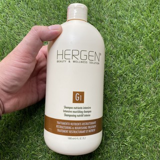 Dầu gội nuôi dưỡng và tái tạo tóc khô chẻ ngọn Hergen G1 Intense Nourishing Shampoo 1000ml