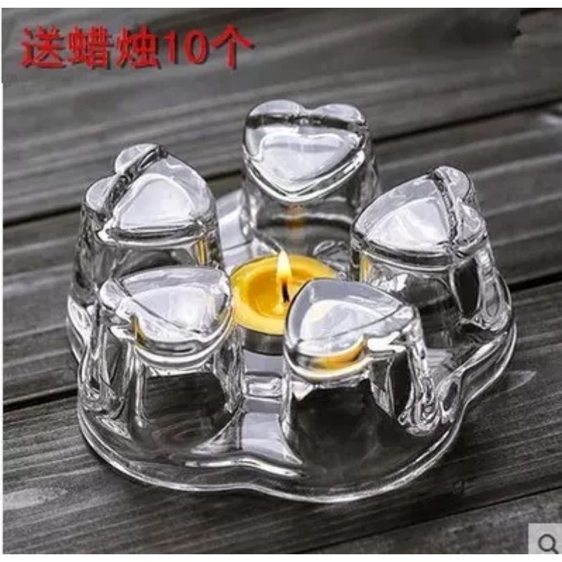 Set ấm + bếp thuỷ tinh chịu nhiệt