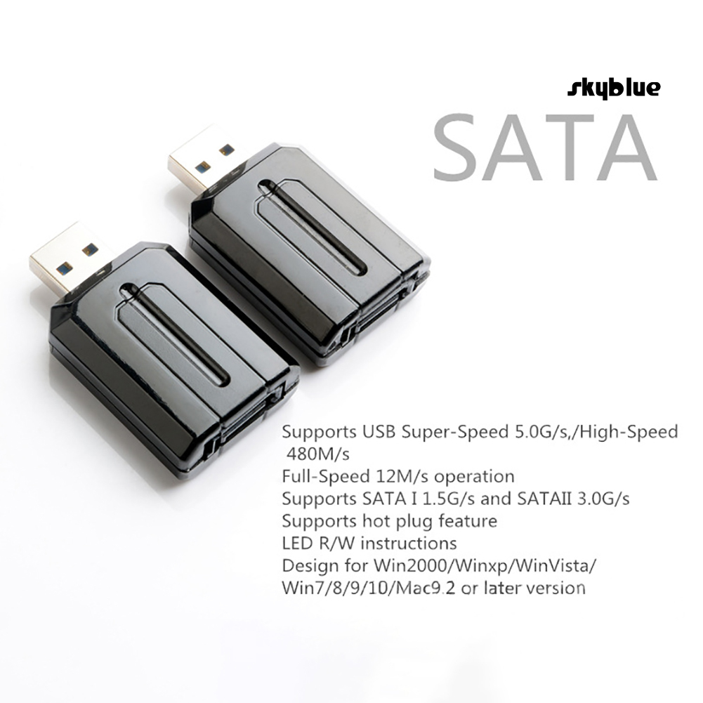 [SK]USB 3.0 2.0 to ESATA/SATA External Bridge Adapter Converter 5Gbps for Laptop PC