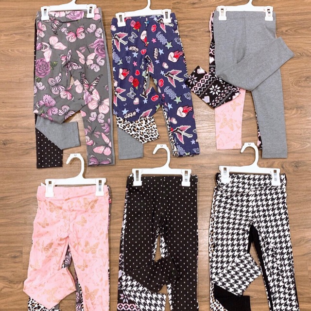 Quần legging set 3 chiếc size 5/6 đến 16 tuổi
