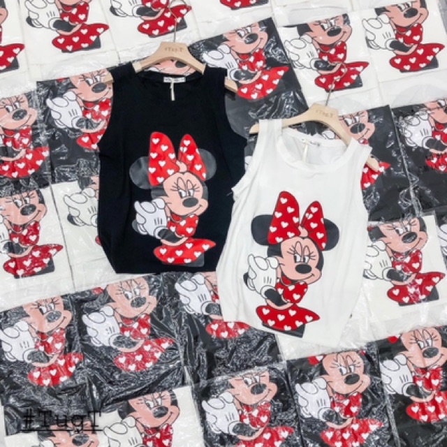 [Mã WARN10 giảm 10k đơn 99k] BÁN SỈ ÁO PHÔNG SÁT NÁCH MICKY 2 MÀU ĐEN TRẮNG | BigBuy360 - bigbuy360.vn