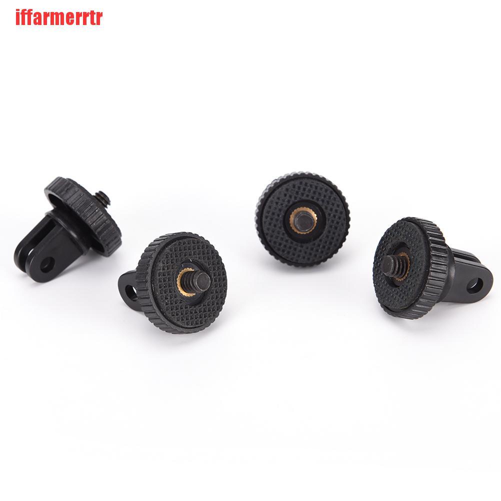 {iffarmerrtr}1PCS 1/4” Quick-Release Mini Tripod Mount Monopod Adapter for GoPro Hero 3+ 4 5 Hot Sale KGD