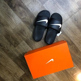 [ SALE SOCK ] DÉP NYKE FUULL ĐEN LOGO TRẮNG