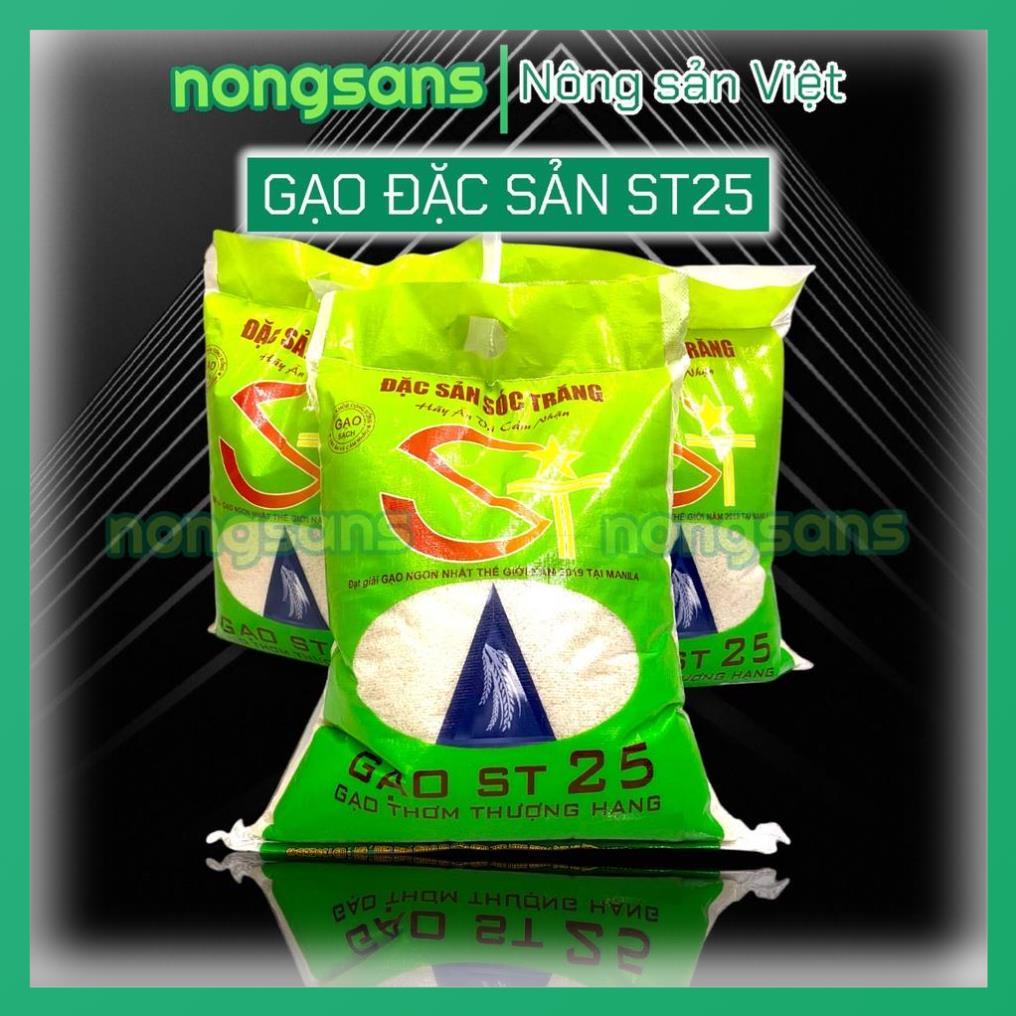 Gạo ST25 𝐂𝐎𝐌𝐁𝐎 𝟐 𝐁𝐀𝐎 𝟏𝟎𝐊𝐆 Đặc sản Sóc Trăng Gạo Ngon Nhất 2019