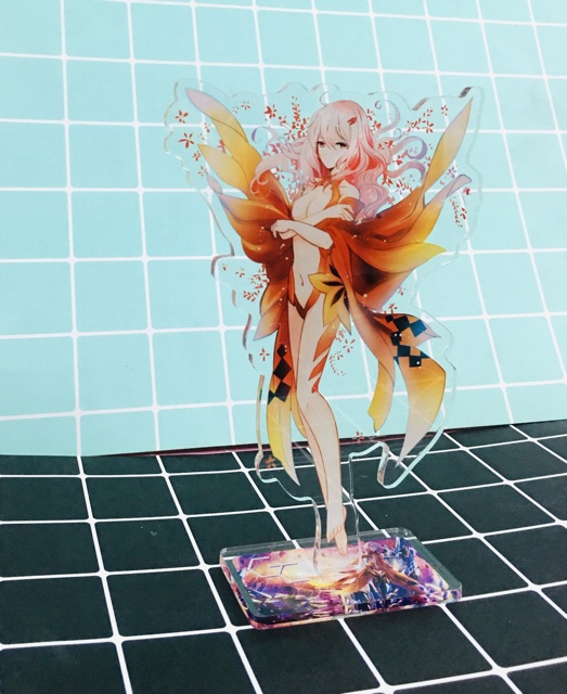 Tượng mô hình anime guilty crown inori, standee anime để bàn guilty vrown inori