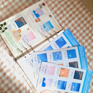 Bộ Sticker Playlist dán trang trí sổ họa tiết mây trời