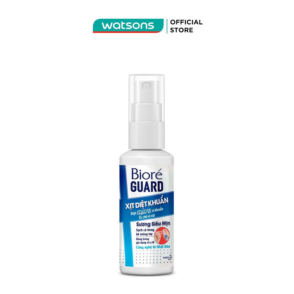 Xịt Diệt Khuẩn Bioré Guard Dạng Sương Siêu Mịn Sanitizer Spray 50ml