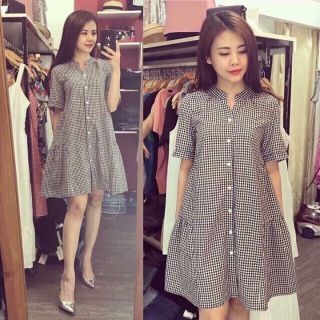 Váy kẻ đuôi cá