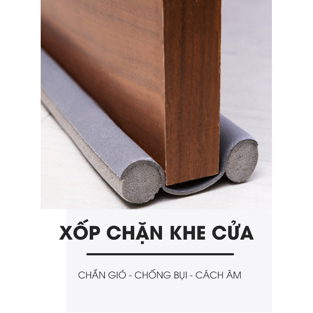 Thanh Chặn Khe Cửa 93cm Đa Năng Chặn Đáy Khe Cửa Ngăn Côn Trùng Chắn Gió Mùa Ngừa Bụi Bẩn Giảm Ồn