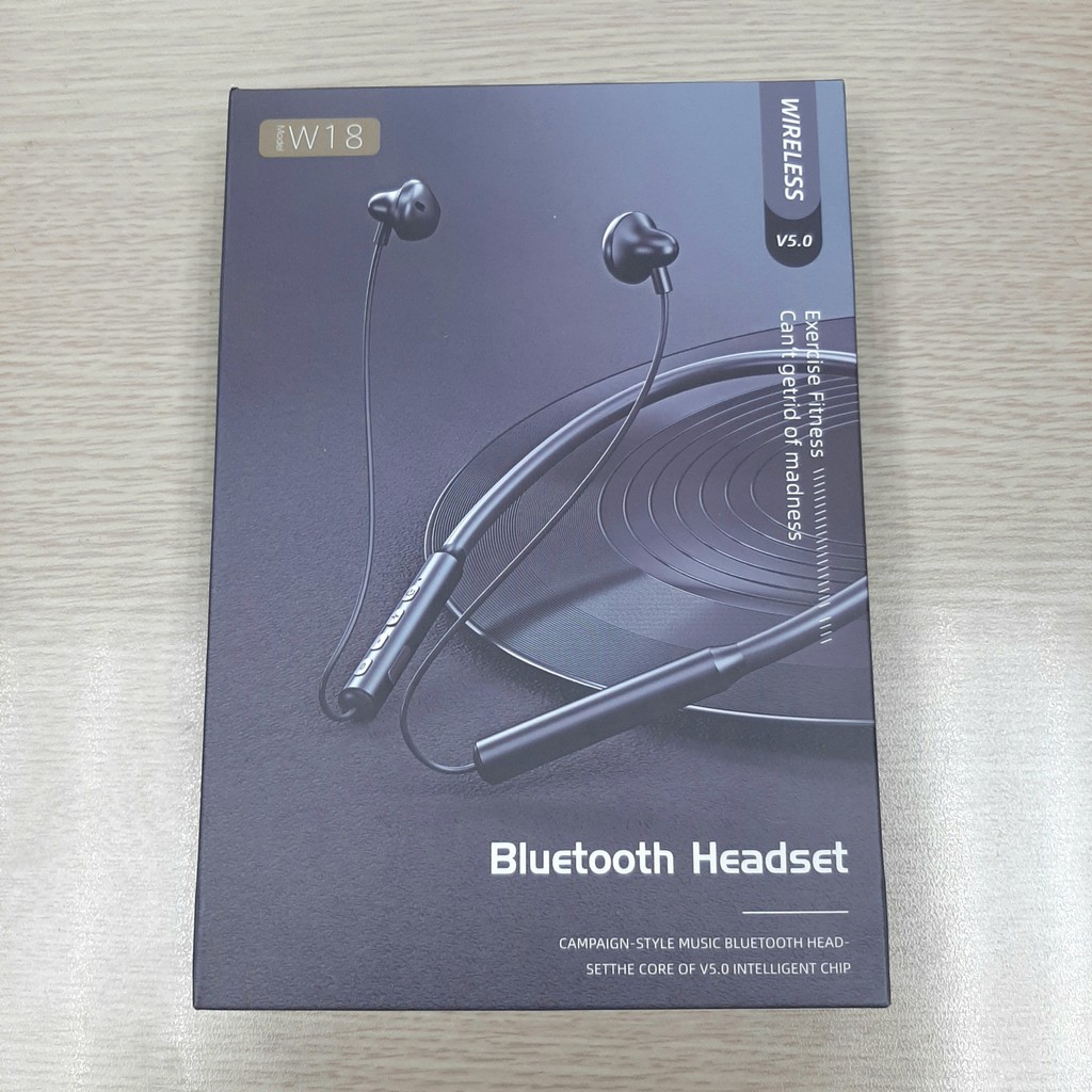 Tai nghe Bluetooth 5.0 Sport W18 - Pin 15 tiếng - Nhiều màu