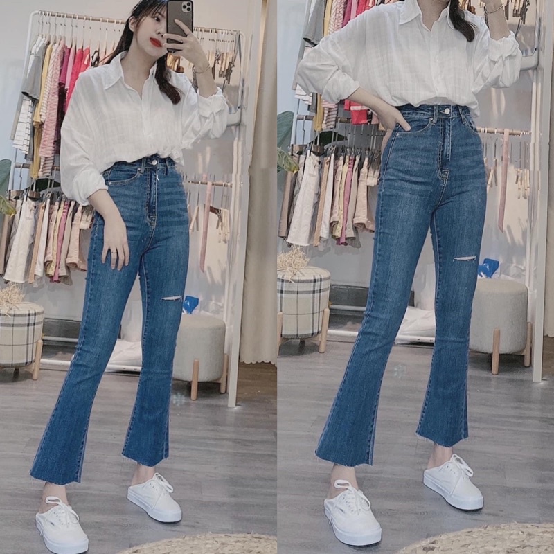 Quần Jean Loe 9 Tấc Form Lên bao Sang luun khách ơi