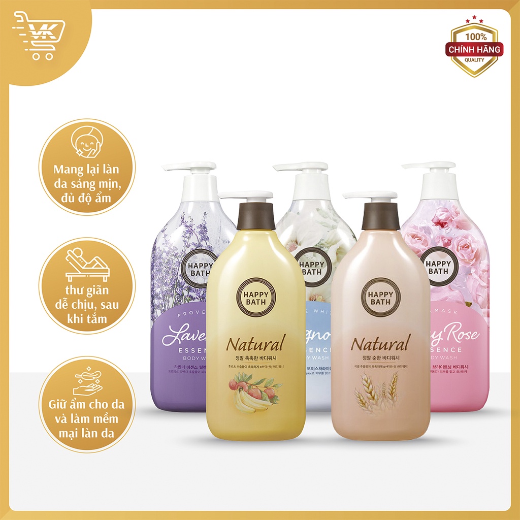 Sữa Tắm Happy Bath hàng chuẩn Hàn Quốc 900g - VK Market | BigBuy360 - bigbuy360.vn