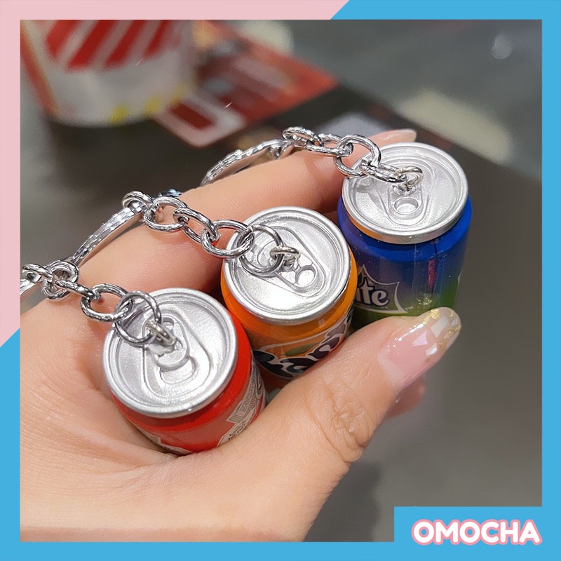 Móc Khoá Mô Phỏng Lon Nước Ngọt 3D Độc Đáo Giống Như Thật