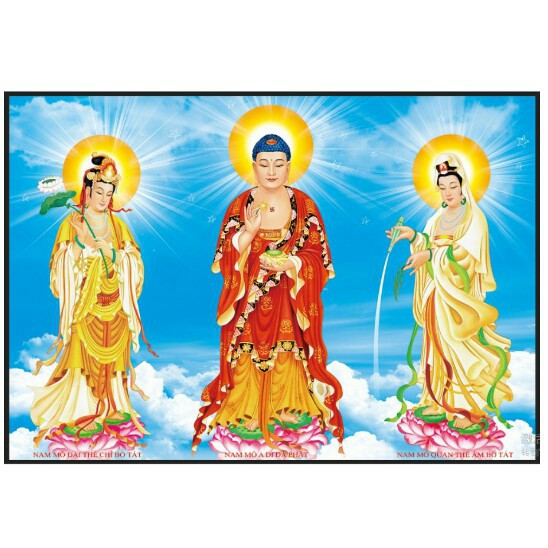 Tranh Đính Đá Tam Thế Phật 88600 (105*75)