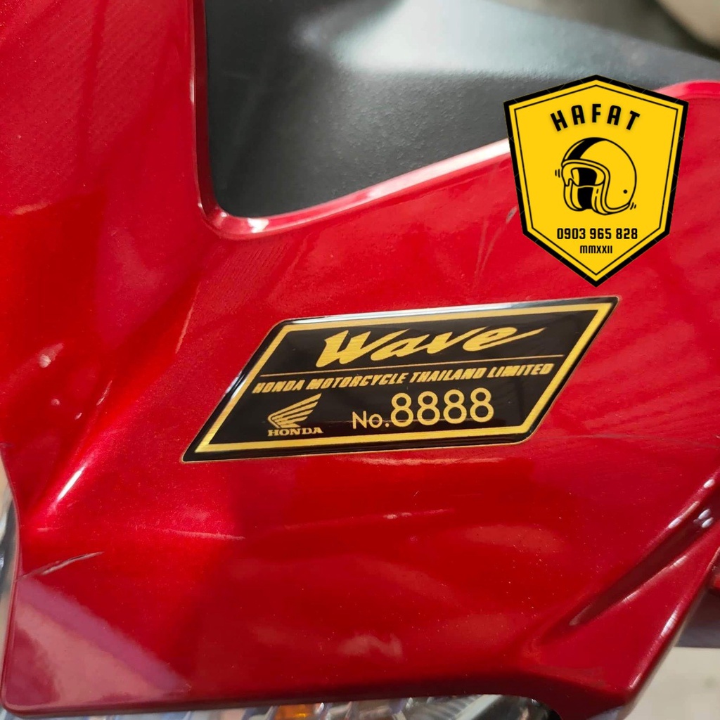 Tem Nổi Logo Yamaha - Chữ Nổi Wave, Dream, Future Số Đẹp 6789_8888_9999