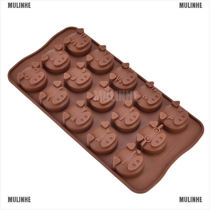 Khuôn Silicone Làm Bánh / Sô Cô La Hình Chú Heo DIY