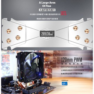 Tản nhiệt CPU Cooler Master T400i - Led Blue