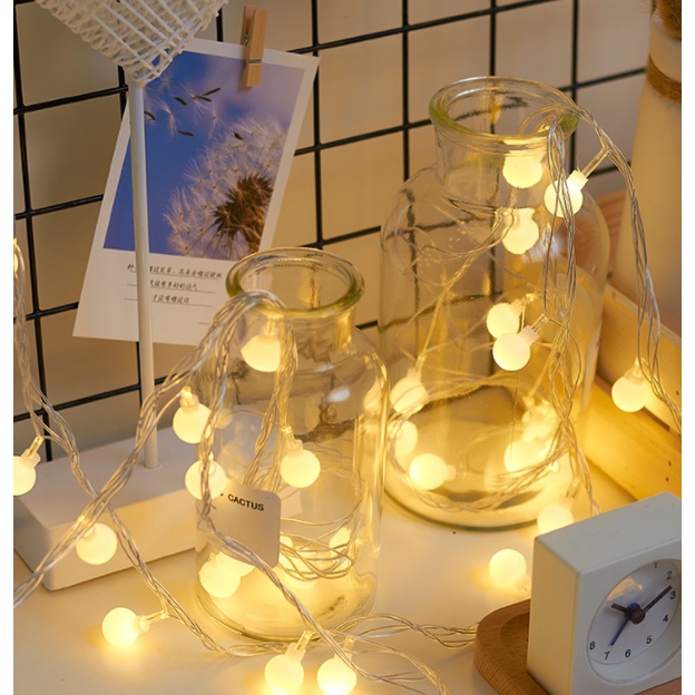 Đèn bi đèn cherry ball trang trí tiệc tùng, giáng sinh, noel