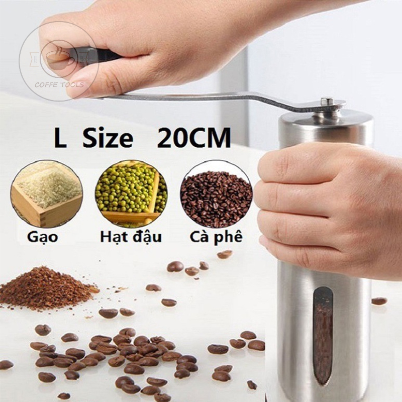 Máy Xay Cà Phê Cầm Tay Bằng Thép 304 Không Gỉ