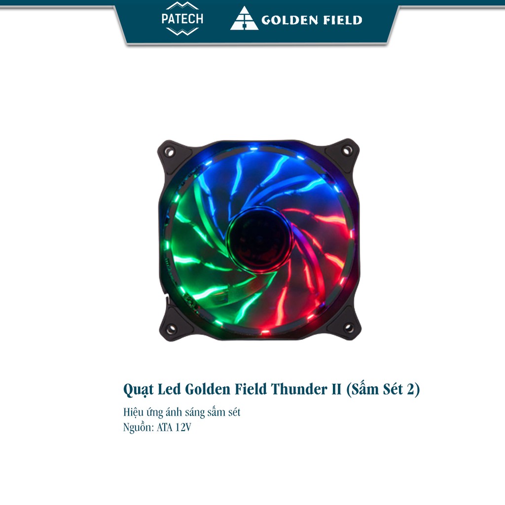 Tản nhiệt Golden Field ACF120 Batterfly RGB , Tản nhiệt khí dùng cho