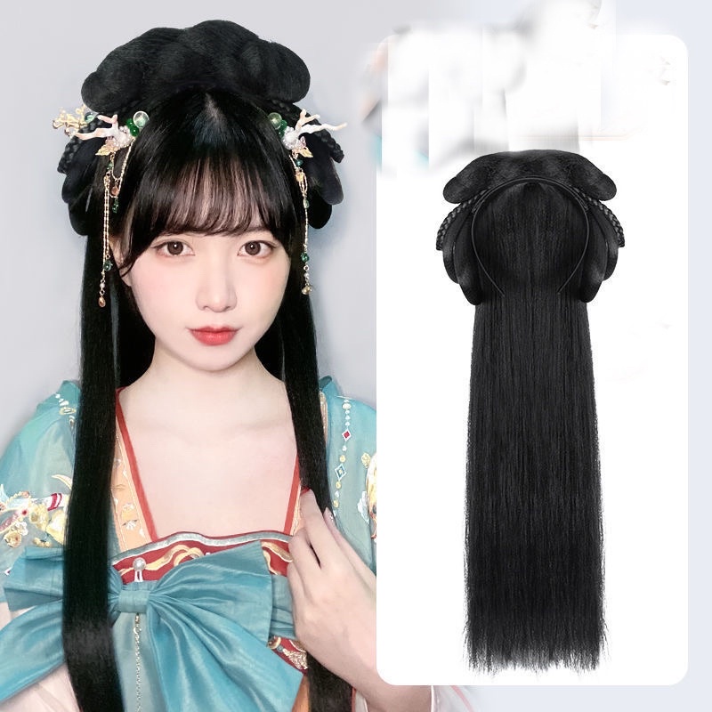 Tóc cổ trang tóc đội nửa đầu loại xịn tóc dày