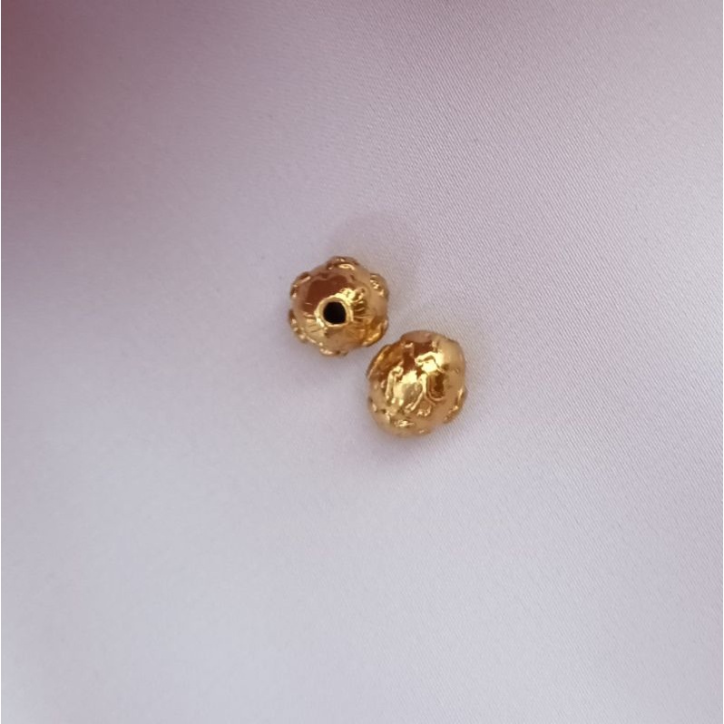 Bi khắc chú Ommani hình búp sen 6li làm vòng