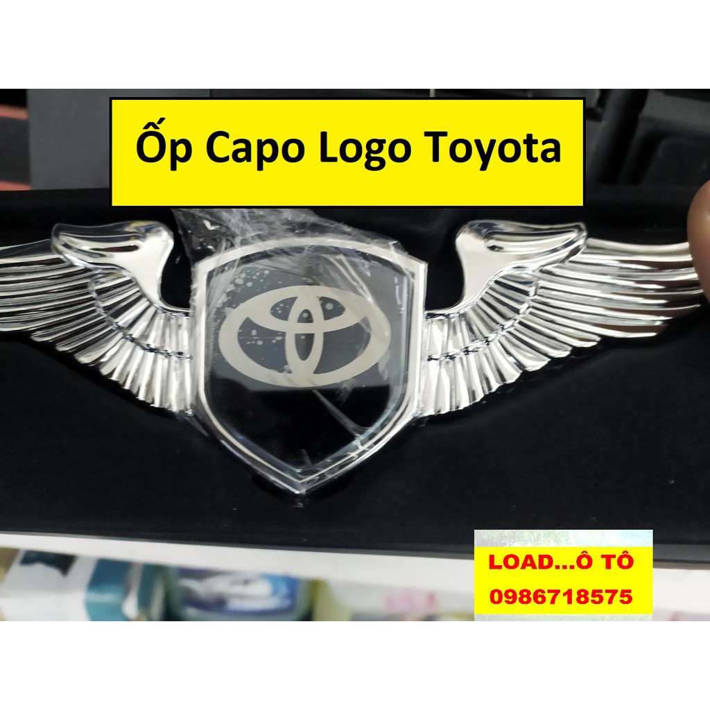 Ốp Capo Xe Toyota Cánh Chim Kèm Logo Cao Cấp