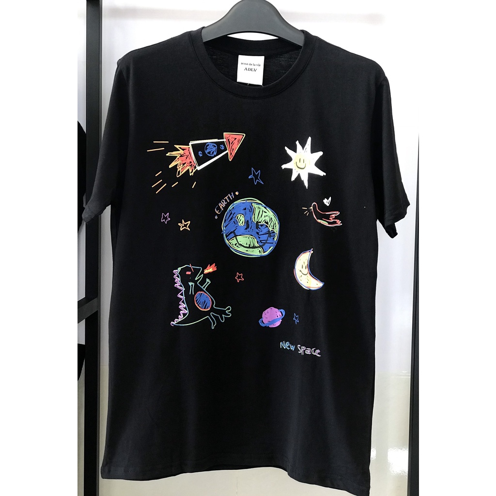 Áo Thun Unisex ADLV CRAYON HÀNG VNXK