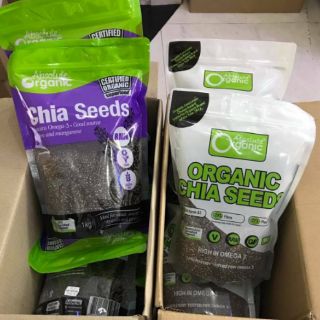 Hạt Chia Úc Absolute Organic Chia Seed 1kg (mẫu mới)