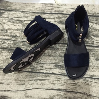 Giày sandal chiến binh xanh đen