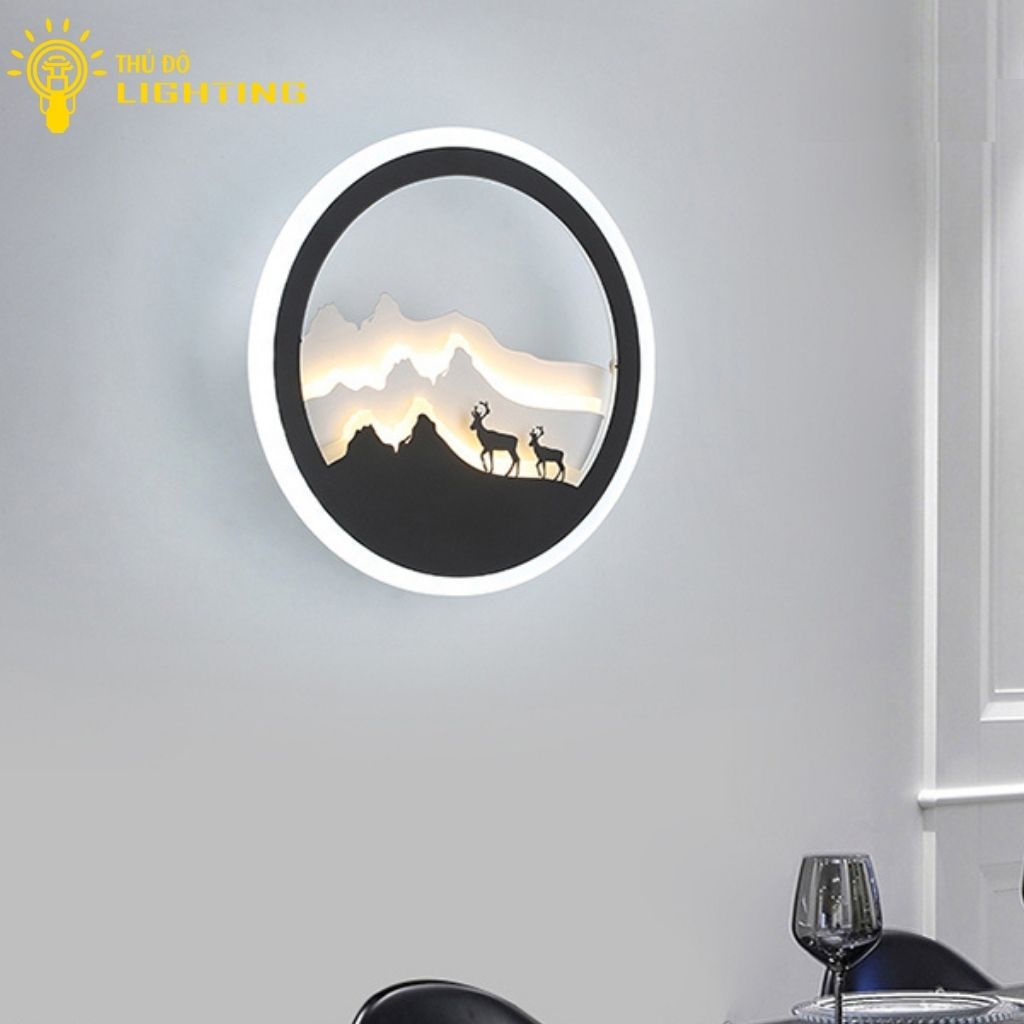 Đèn Gắn Tường Trang Trí THỦ ĐÔ LIGHTING Thiết Kế Mẫu Đèn Lộc Sơn, Chất Liệu Hợp Kim Sơn Tĩnh Điện Cao Cấp