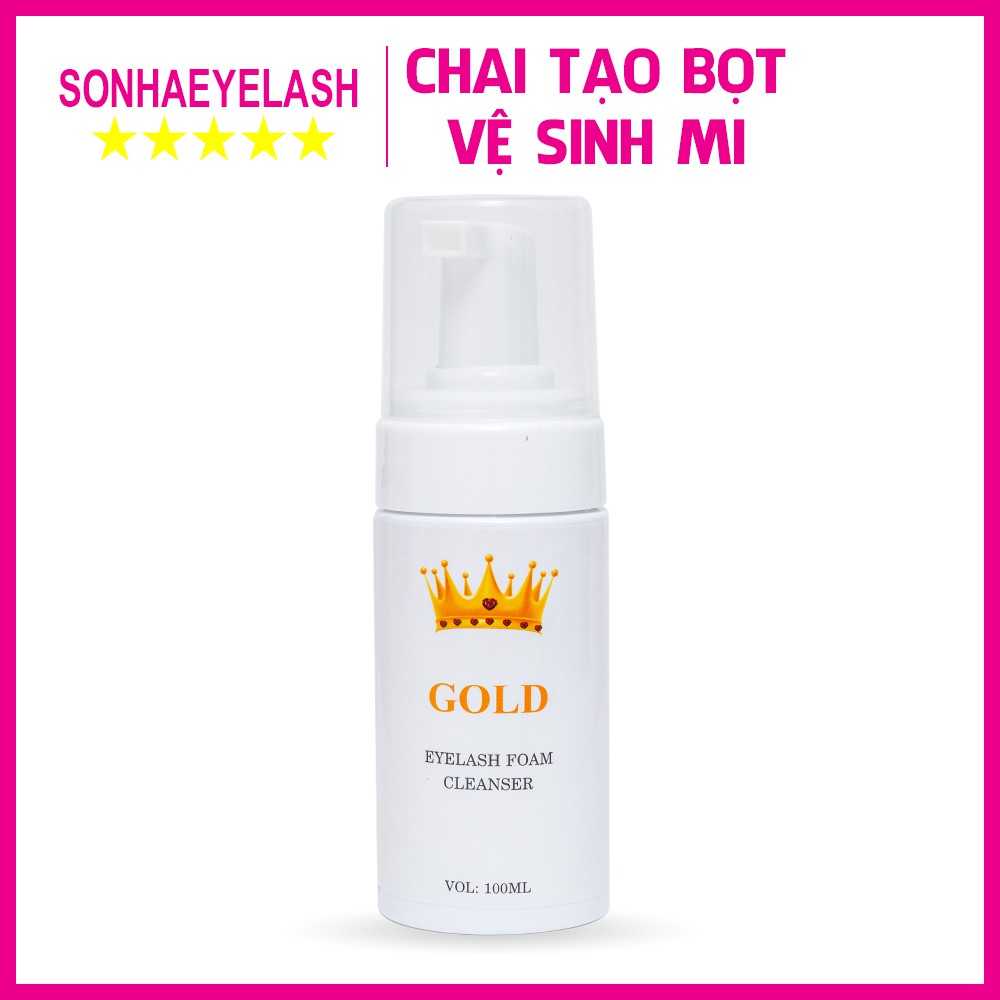 Chai tạo bọt vệ sinh mi, vệ sinh mi trước khi nối