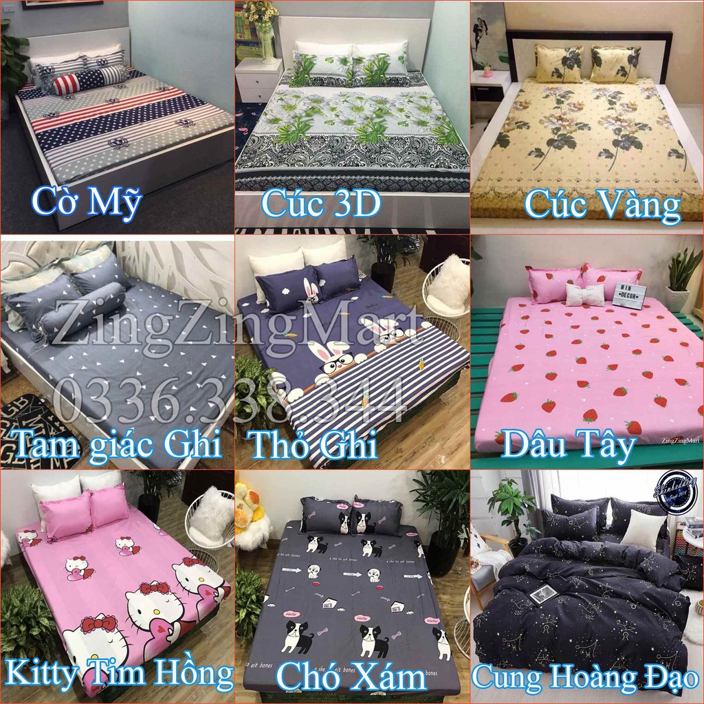 Combo Ga Và 2 Vỏ Gối nằm Mẫu Tam giác ghi (Được chọn mẫu - ghi chú tên mẫu - chát với shop) | BigBuy360 - bigbuy360.vn