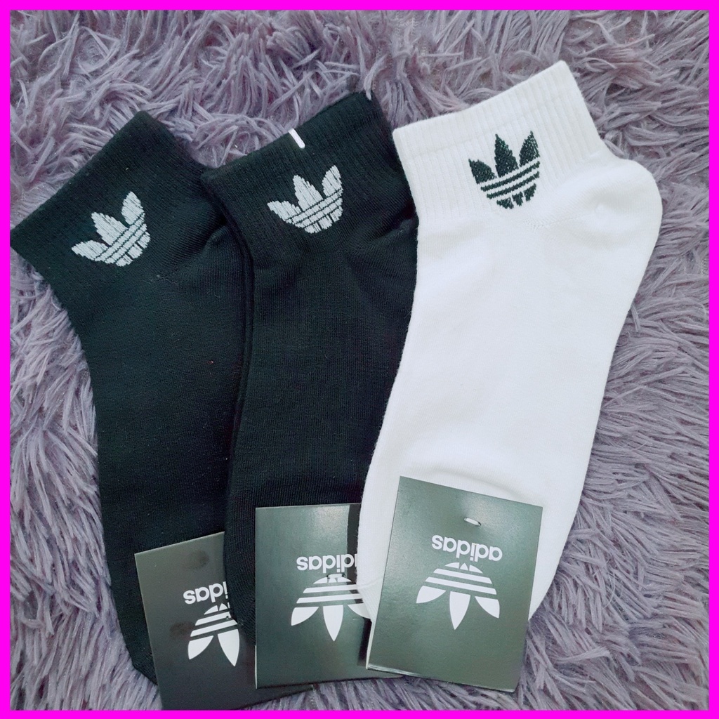 [ẢNH THẬT] Tất thể thao nam Cổ Thấp ADIDAS ba lá cực đẹp