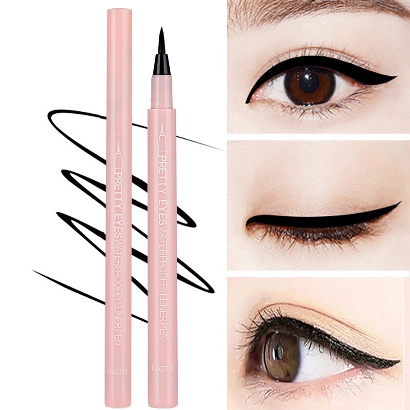 Bút Kẻ Mắt Pretty Eyes Vỏ Hồng Nét Mảnh Kháng Nước