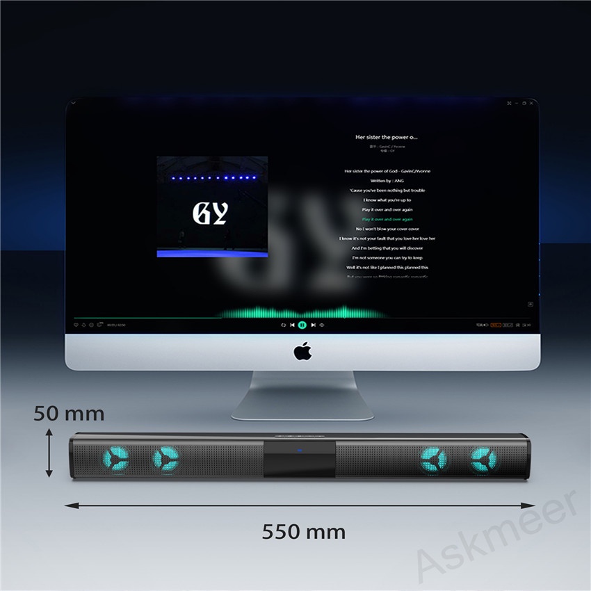 Loa Bluetooth 40W Âm Thanh Vòm Hifi Hỗ Trợ Thẻ TF / Aux / USB FM Cho Máy Tính