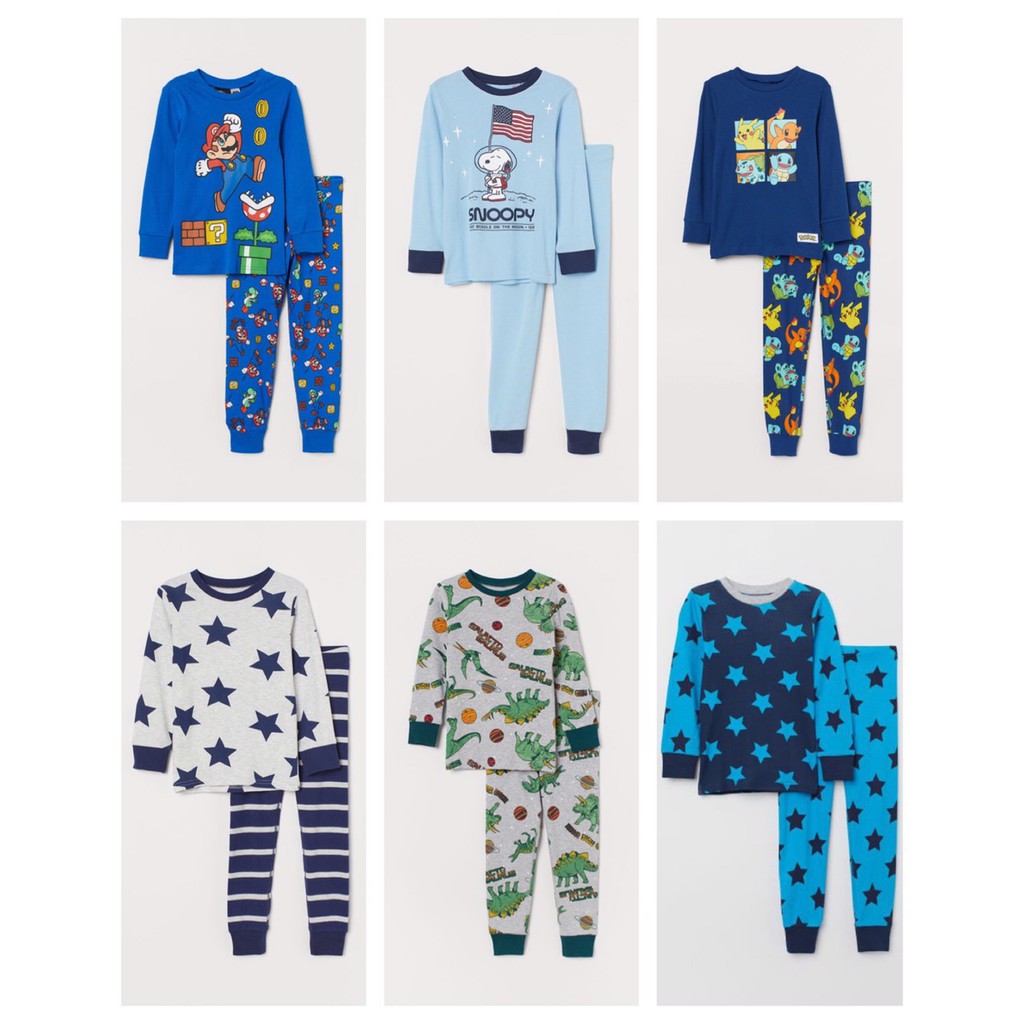 Set pyjama trẻ em bé trai - Size 2 đến 10 tuổi - Cam kết 100% HM Authentic