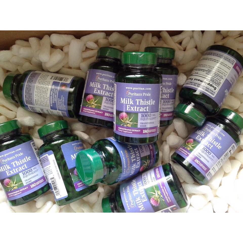 Viên Uống Bổ Gan Chiết Xuất Từ Cây Kế Sữa Puritan's Pride Milk Thistle Extract 1000mg | BigBuy360 - bigbuy360.vn