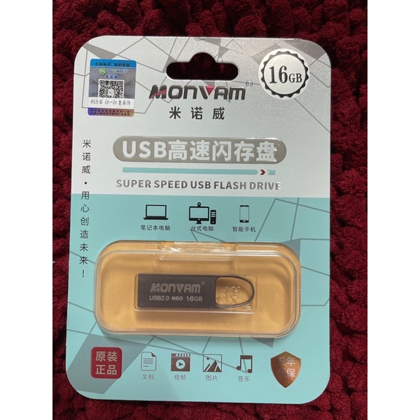 Usb Monvam M60 2.0 Chính Hãng 4GB 8GB 16GB Bảo hành 12 tháng