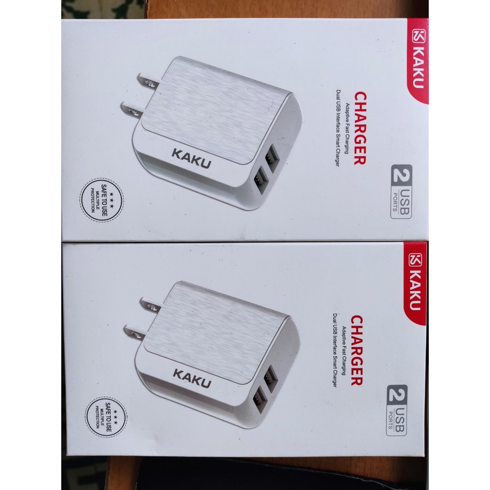 Củ sạc nhanh điện thoại iKaku KSC-154/KSC-179 US 2 x USB 2.1A  - Hàng chính hãng
