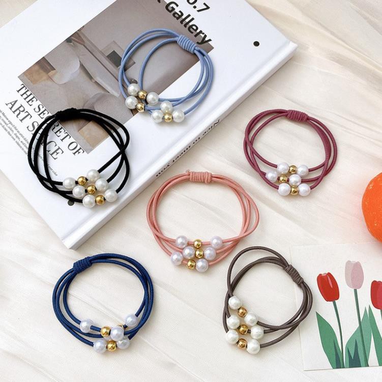 Dây Buộc Tóc SOLANO Chun Buộc Tóc 3 Dây Co Giãn Phong Cách Hàn Quốc Thời Trang Xinh Xắn Cho Nữ FAH-001248