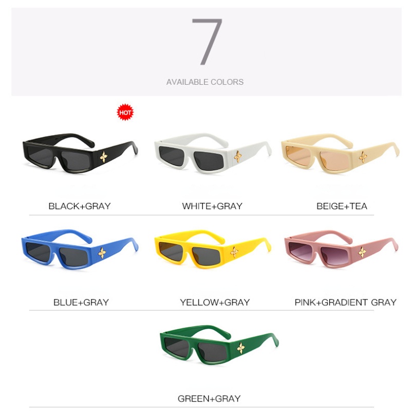 Kính Mát Hình Chữ Nhật Phong Cách Hiphop Thời Trang