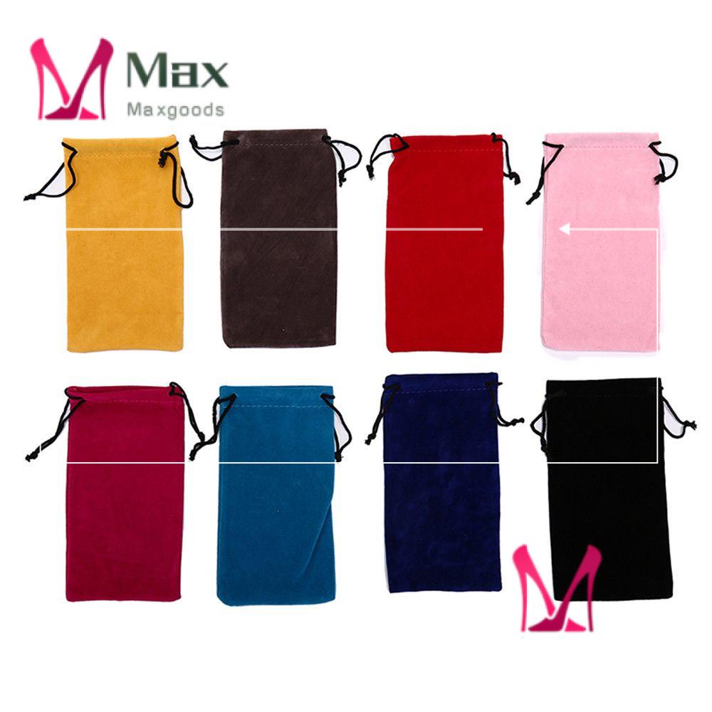 Túi Dây Rút Đựng Mắt Kính Màu Trơn Mềm Mại Nhỏ Gọn