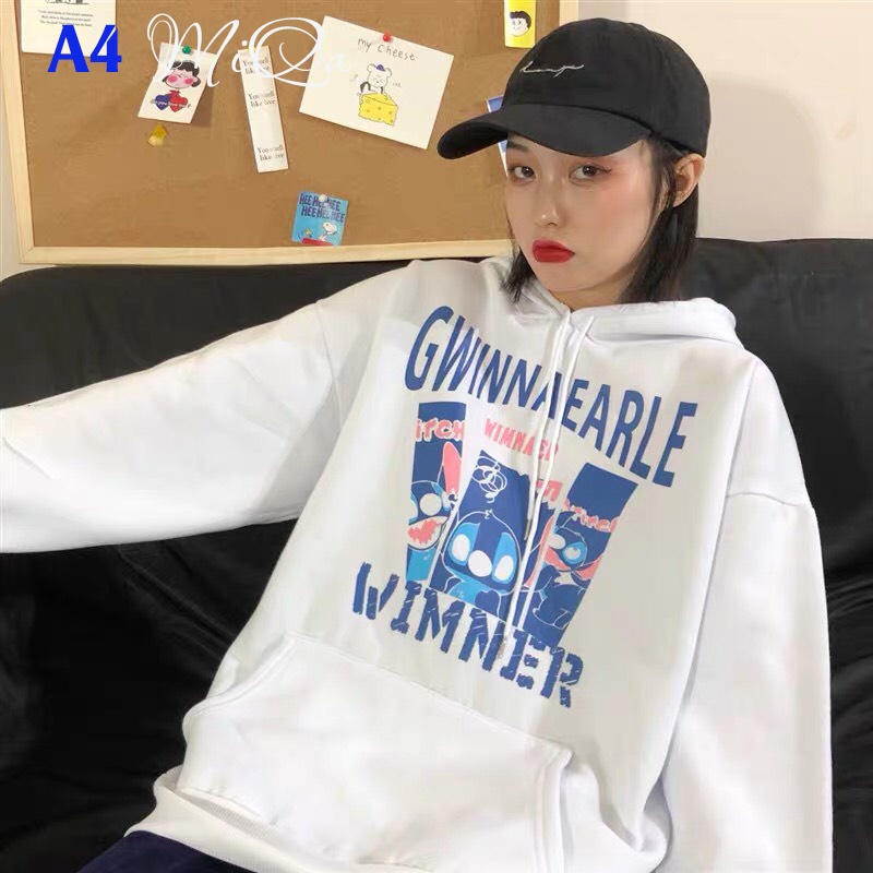 Áo Nỉ Bông Thời Trang UNISEX Hoạ Tiết Stitch Cute 🫐/ HOODIE FREESIZE 💜 MiQa 💜 #10