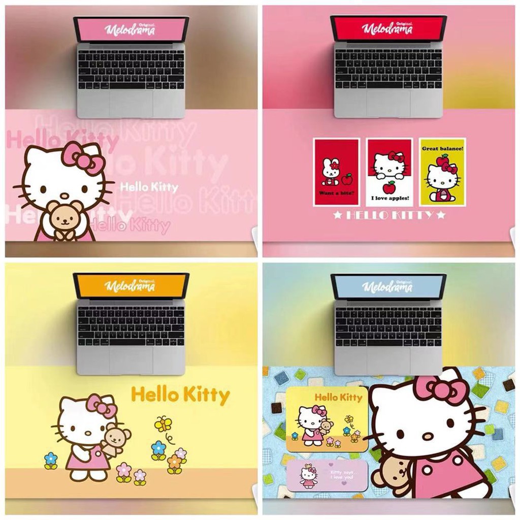 Miếng Lót Chuột Và Bàn Phím Hình Hello Kitty Xinh Xắn