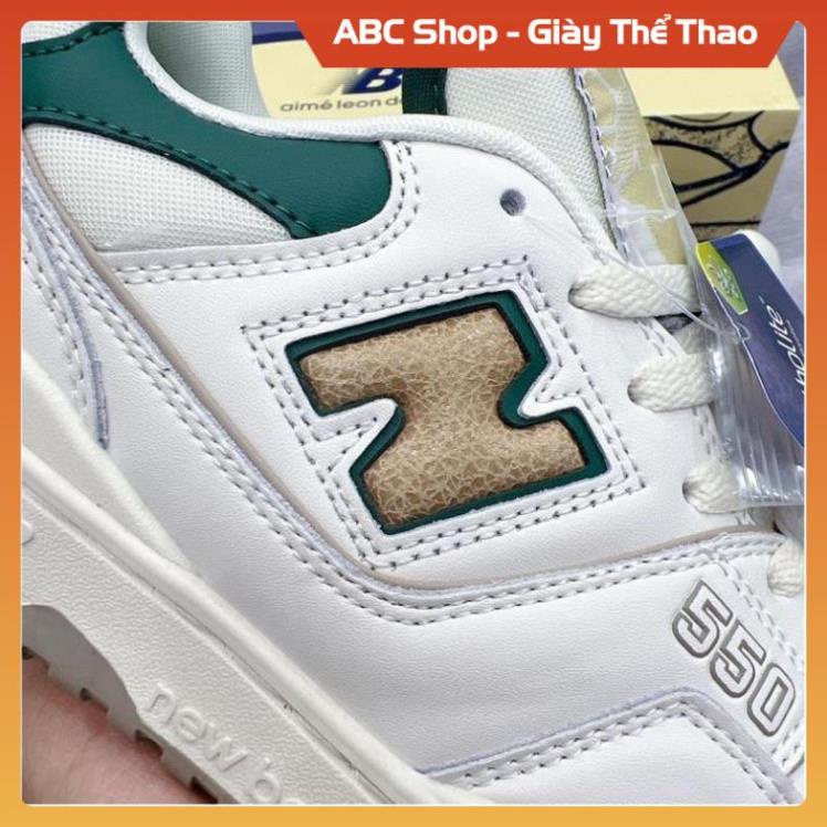 Giày New Balance 550 Green Yellow, Giày New NB crt300 574 trắng kem vàng Học SInh