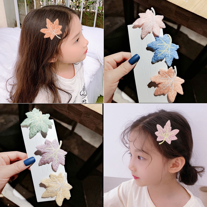 Kẹp Tóc Hình Lá Phong Chất Lượng Cao