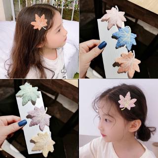 Kẹp tóc hình lá phong phong cách hàn quốc